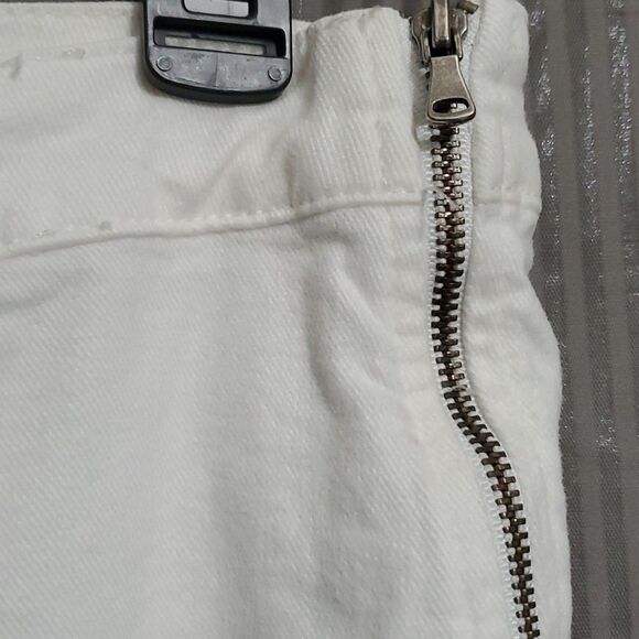 Paige jeans womens size 30 equal size 10 US white side zip rn# 27002 - Picture 3 of 6